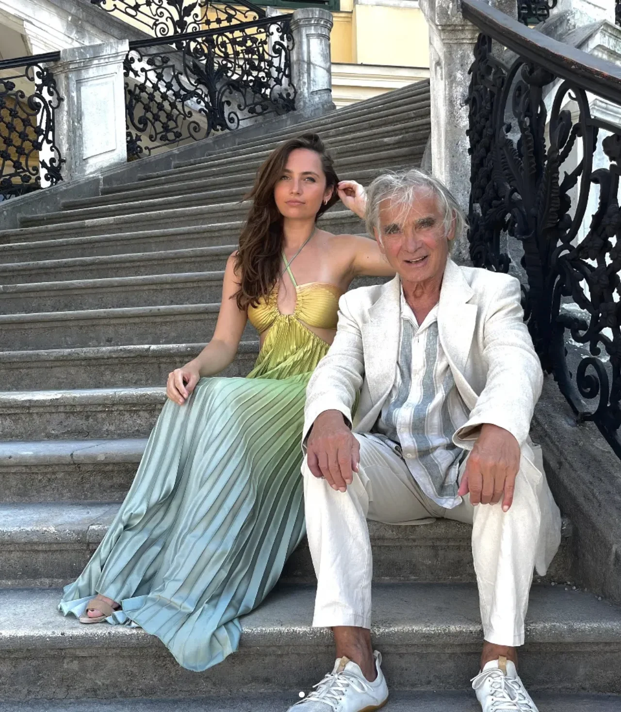 Elizabeth with her father